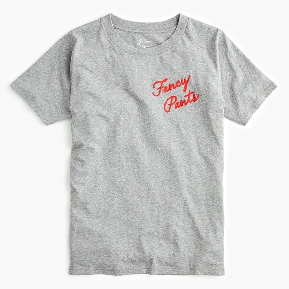 J. Crew NWT "Fancy Pants" T-shirt Sz S